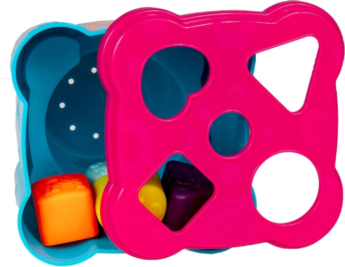 Cutie sortator cu capac și 4 cuburi