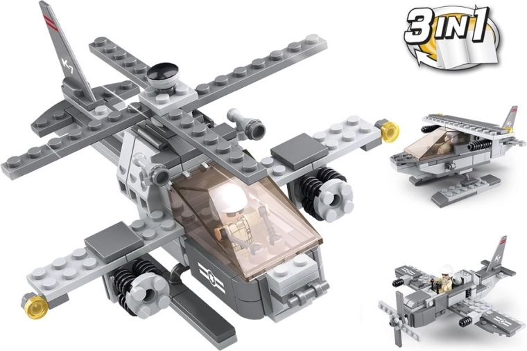 Sluban Army 9into1 M38-B0537G – elicopter de atac 3în1
