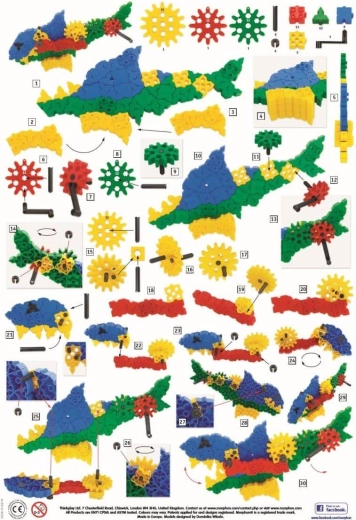 200 de piese și instrucțiuni clare pas cu pas