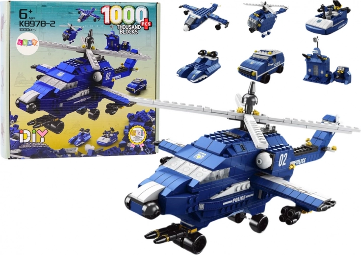 Elicopter de construcție polițist 6 în 1