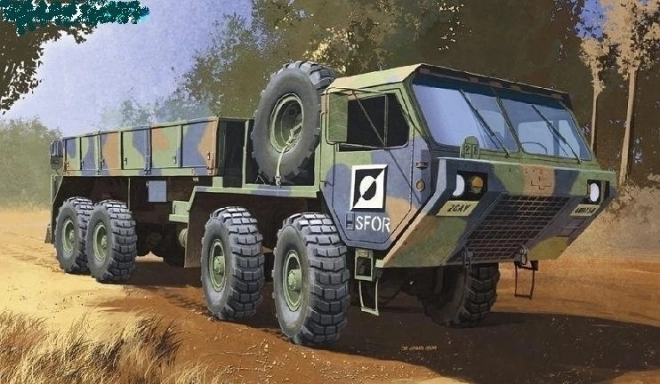 Model din plastic al camionului U.S. M977 8x8