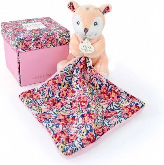 Set cadou Doudou – căprioară din pluș și păturică