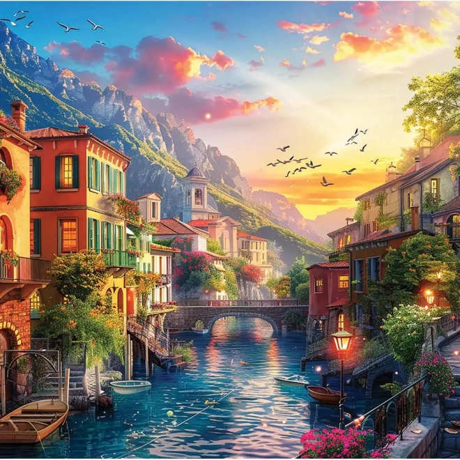 Puzzle Oraș mediteranean 2000 piese