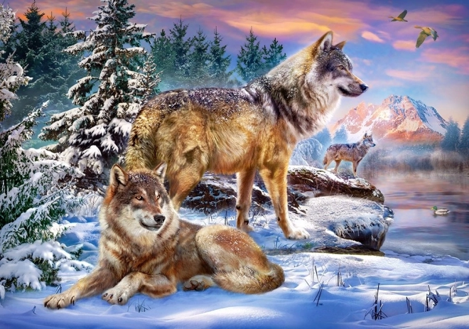 Puzzle 500 piese Wolfish Wonderland