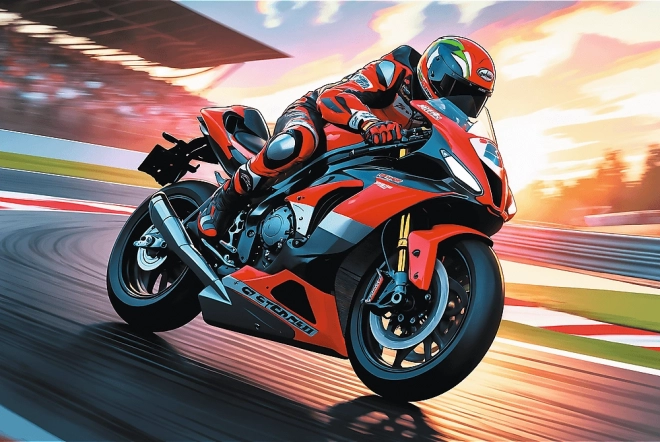 Puzzle Trefl Motociclistul Rapid 100 Piese