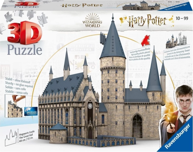 RAVENSBURGER puzzle 3D Castelul Hogwarts (HARRY POTTER) – 540 de piese