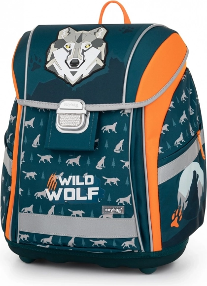 Rucsac școlar Wild Wolf cu structură ușoară