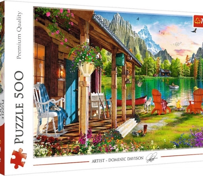 Puzzle 500 piese cabana de munte