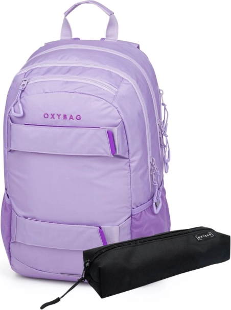 Rucsac școlar și penar OXY SPORT Violet