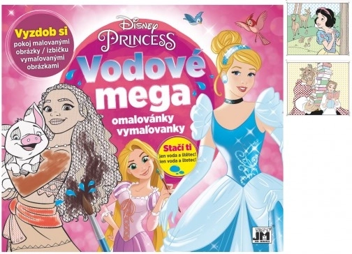Mega cărți de colorat cu apă Prințese Disney
