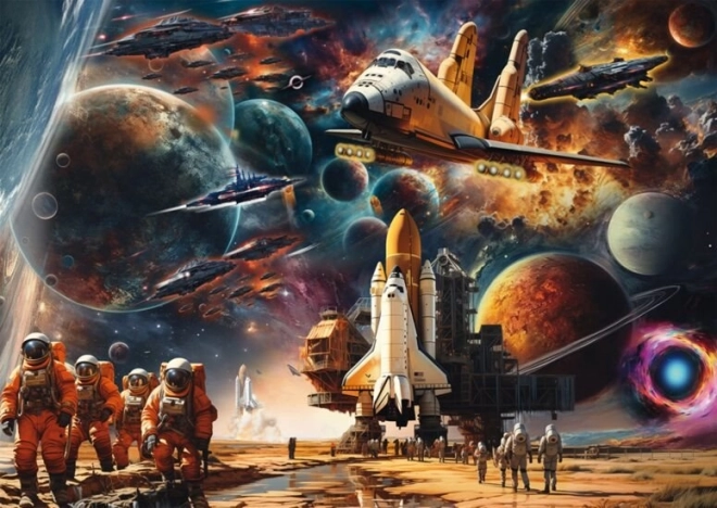 Schmidt puzzle Farmecul călătoriilor spațiale – drumuri spre galaxii îndepărtate 1000 piese