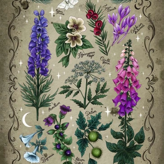 Puzzle Plante Otrăvitoare 1000 Bucăți