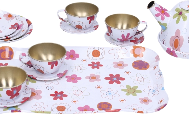 Set de ceai metalic pentru copii