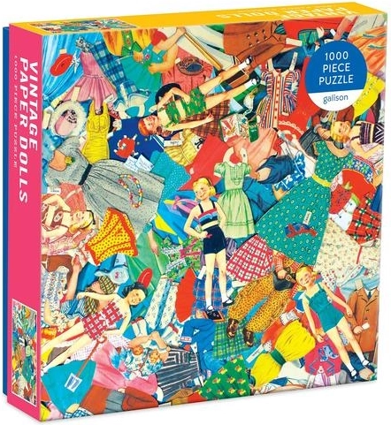 Puzzle Galison vintage păpuși din hârtie 1000 de piese