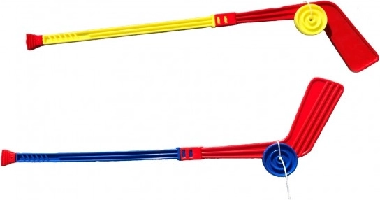 Crosă de hochei din plastic cu puc 74 cm