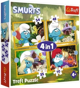 Puzzle viața în satul Ștrumfilor