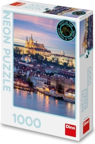 Puzzle Dino Hradčany neon 1000 piese
