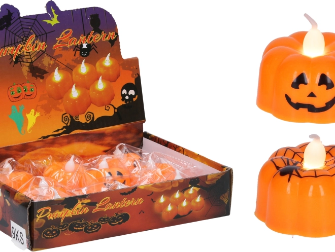 Decorațiune de Halloween în formă de dovleac luminos