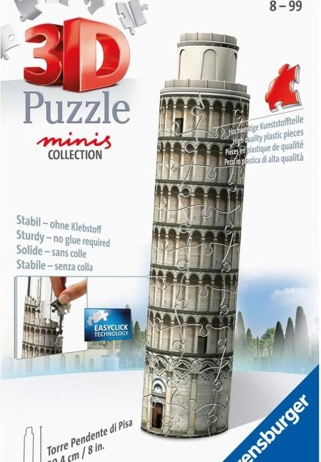 Puzzle 3D Ravensburger cu Turnul Înclinat din Pisa