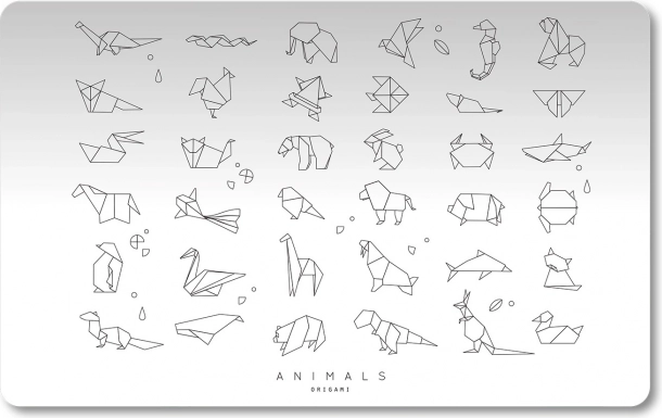 Suport de birou din polipropilenă Origami Animals 60 × 45 cm