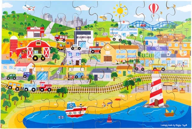 Puzzle pentru podea Oraș