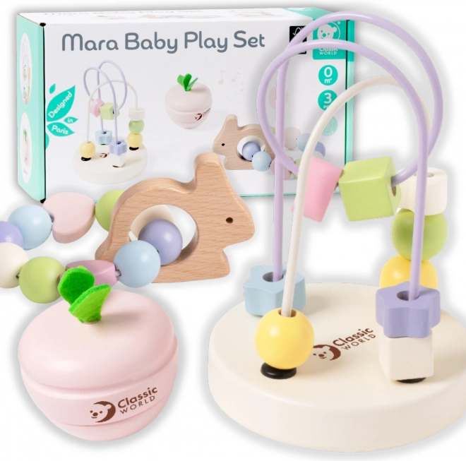 Set de jucării motivaționale pastel pentru bebeluși Classic World