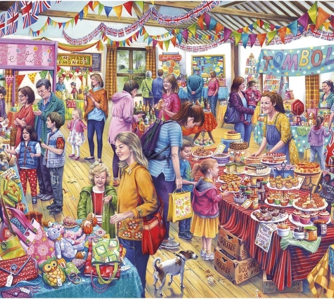 GIBSONS puzzle Tombola comunală – 500 de piese XL