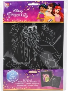 Imagini de zgâriat Disney Prințese, set 2 buc