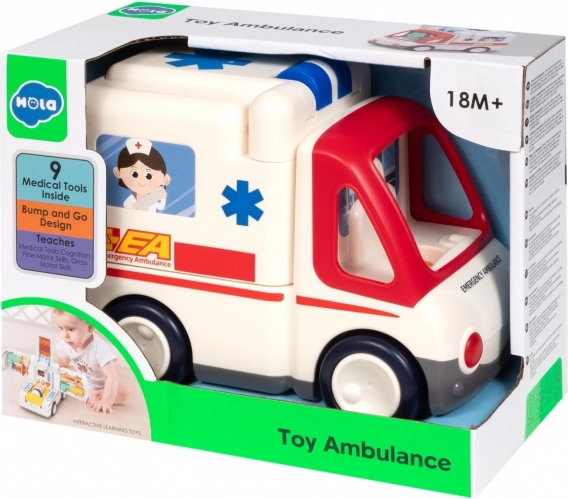 Ambulanță interactivă cu muzică și lumini HOLA
