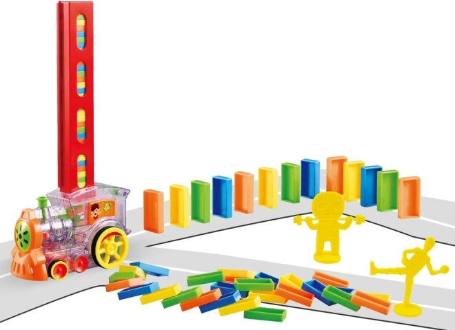 Locomotivă cu domino pentru copii