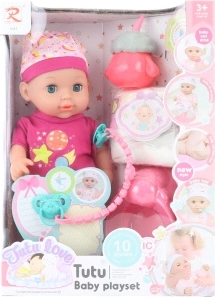 Păpușă Tutu Bebeluș 30 cm cu sunete și urinare