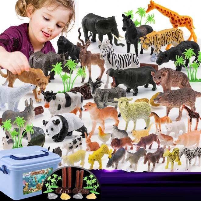 Set figuri animale XXL 58 buc de la Woopie