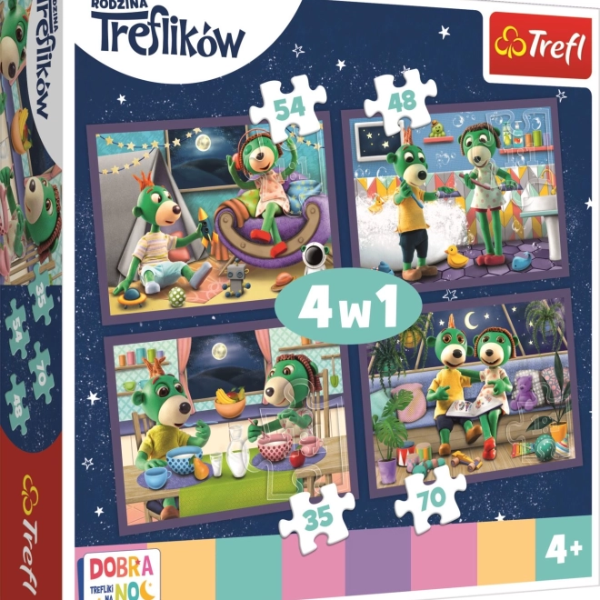 Puzzle Noapte Bună Treflícii - Rituale de Seară 4v1