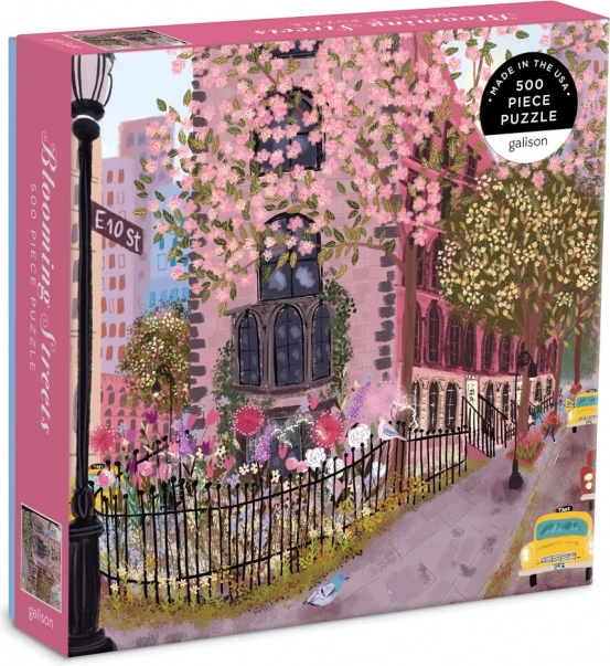 Puzzle Străzi înflorite – 500 de piese GALISON