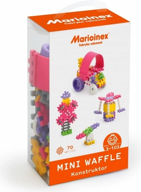 Set de construcție Mini Waffle 70 piese pentru fete