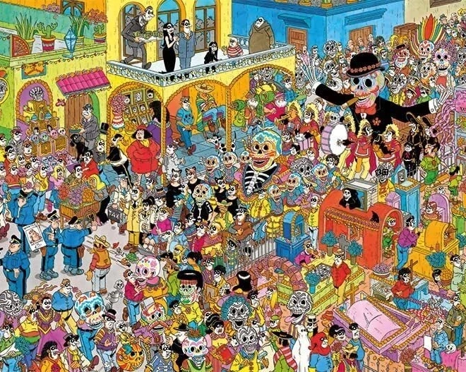 Puzzle Den mrtvých 1000 piese JUMBO