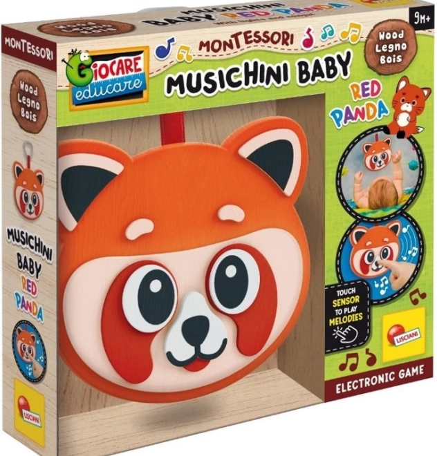 Jucărie montessori din lemn - panda muzicală