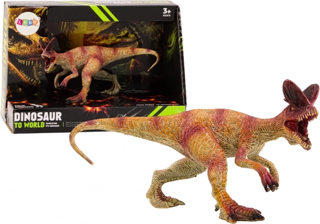 Figurină de dinozaur Dilofosaurus de colecție, roșie, 1 buc