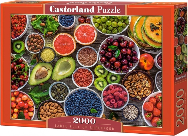 Puzzle 2000 piese Table Full of Superfood