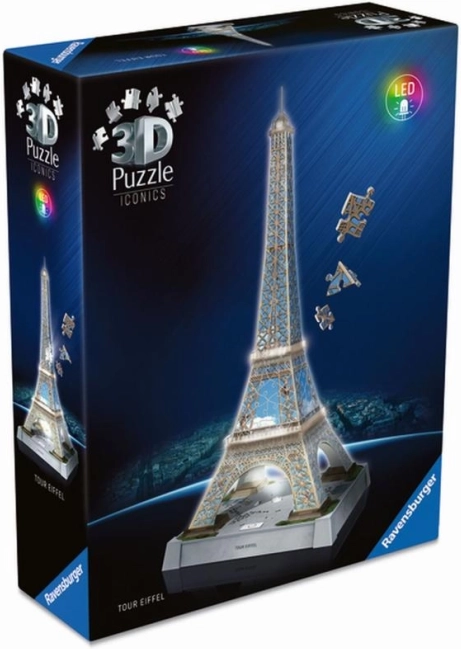 Model iluminat al Turnului Eiffel din seria Iconics cu LED