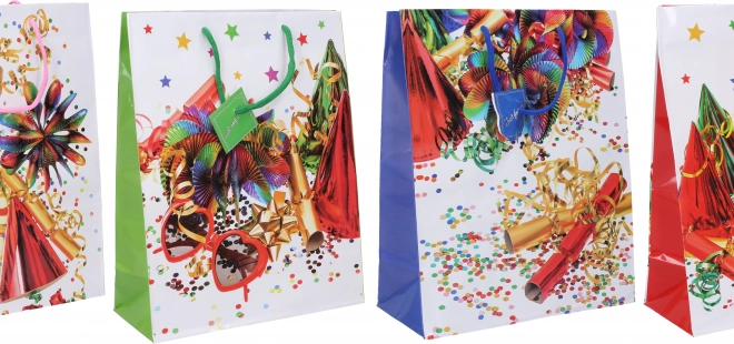 Pungă cadou L 32 × 44 × 11 cm – mix de motive pentru tot anul