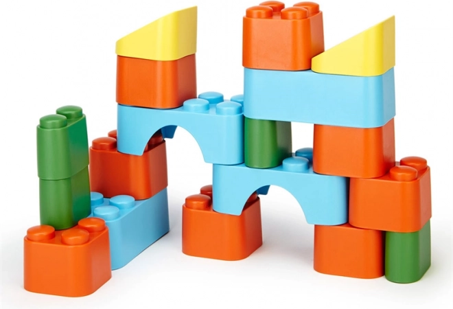 Green Toys set de construcție cuburi 18 buc