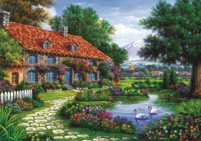 Puzzle Grădina cu lebede, 1500 piese, ART PUZZLE