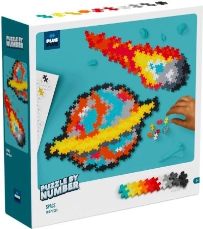 plus-plus puzzle după numere – spațiu, 500 piese