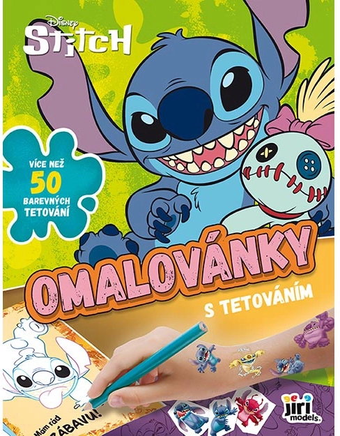 Caiet de colorat cu tatuaje LILO & STITCH