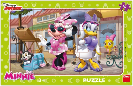 Puzzle Minnie la Montmartre cu 15 piese