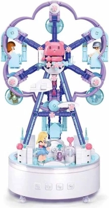 Set de construcție SLUBAN cutie muzicală – Caruselul fericit