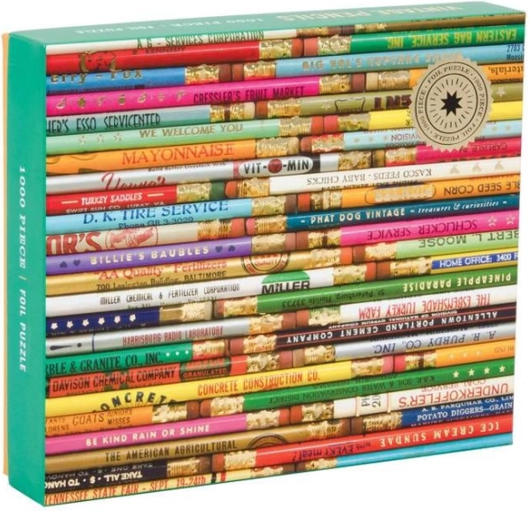 Puzzle 1000 piese – creioane vintage (GALISON, PHAT DOG VINTAGE)
