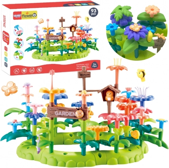 Grădina Magică Montessori Set de Construcție XXL 93 piese