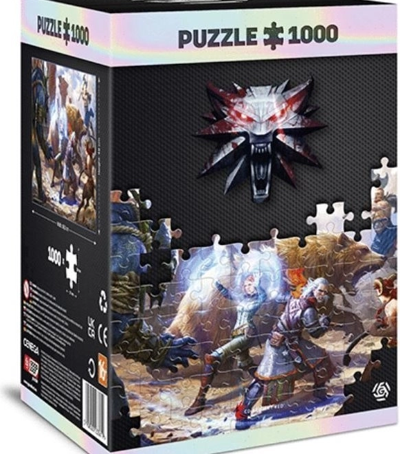 Puzzle GOOD LOOT The Witcher – Geralt și Triss în luptă, 1000 piese
